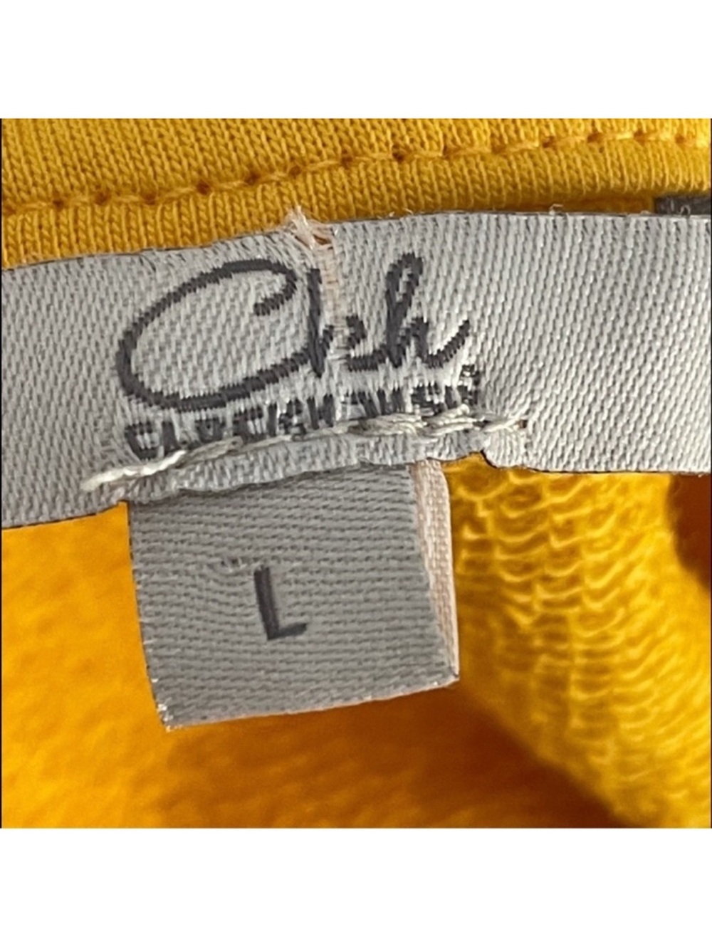 C & A Buying co casual yellow long sleeve embroidery rainbow sweatshirt large - Picture 12 of 12